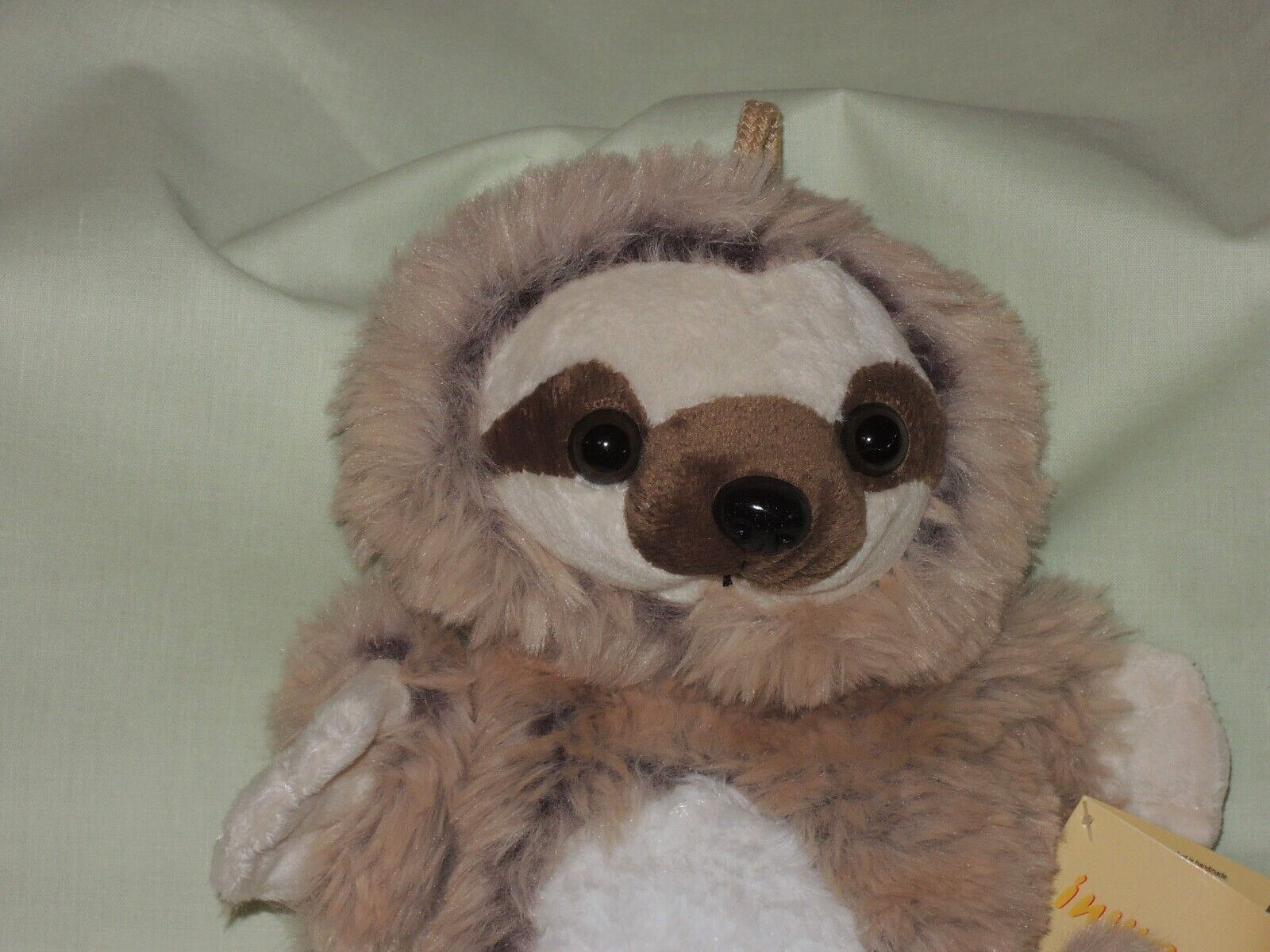 1 Handpuppen FAULTIER Plüsch Kinder Kuscheltier Tiere Plüschtier Rollenspiele br