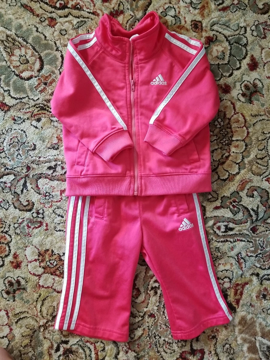 Adidas pink shop jogging suit