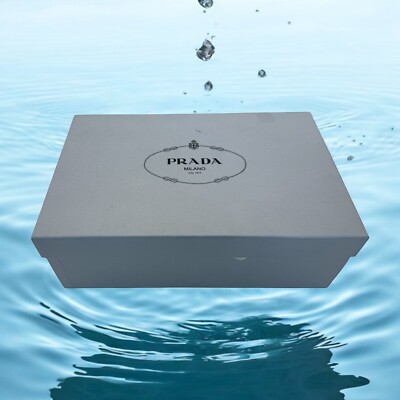 Authentic Prada Milano Empty Storage Gift Box w Tissue & Cards 12