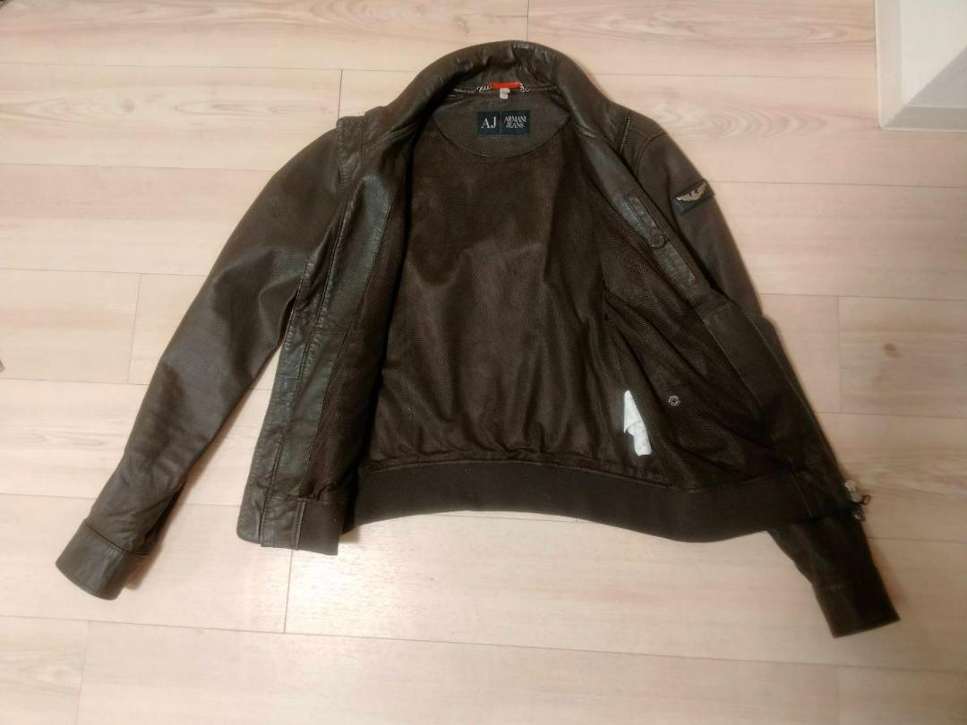 Armani Jeans Pigskin Leather Outer Riders Jacket | eBay Armani Jeans Pigskin Leather Outer Riders Jacket | eBay