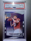 2017 Donruss Optic #177 Patrick Mahomes II RC PSA 10