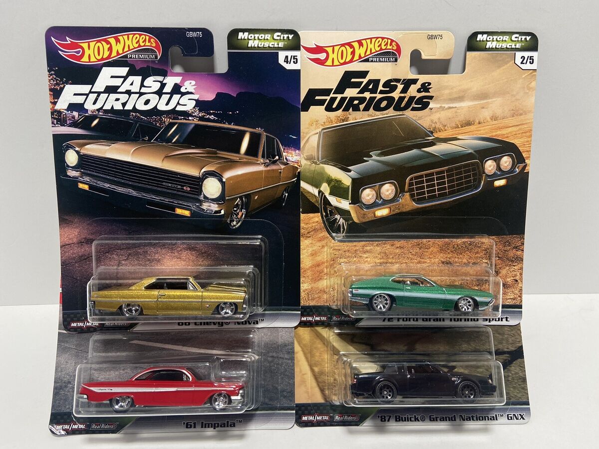 Hot Wheels Fast & Furious MOTOR CITY MUSCLE Impala Gran Torino NEW!!! Lot Of 4 | eBay Hot Wheels Fast & Furious MOTOR CITY MUSCLE Impala Gran Torino NEW!!! Lot Of 4 | eBay