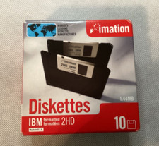 IMATION DISKETTES 2HD IBM 1.44 MB 10 PK NEW