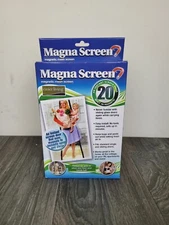 MAGNA SCREEN™ DOOR 20 MAGNETS MAGNETIC MAGIC HANDS FREE MESH INSTANT AS SEEN TV
