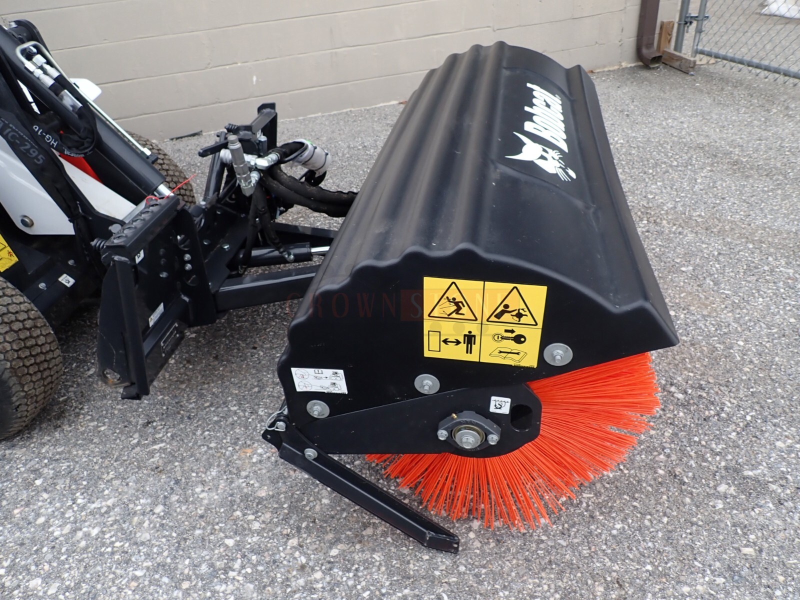 NEW BOBCAT 52" ANGLE BROOM FOR SKID STEERS & MORE, POLY BRISTLE, QUICK