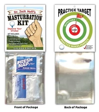 Golf Golfer MASTURBATION KIT Gag Joke GIFT Stocking Stuffer Xmas Practice Ball