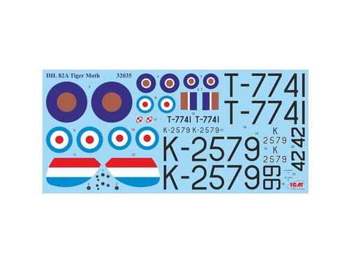 ICM 32037 Plastik Modellflugzeug Bausatz 1:32 DH.82А Tiger Moth with WWII RAF Cadets - Bild 6 von 20
