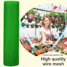15.7IN x 10FT Plastic Wire Mesh Fence Roll Chicken Fencing Netting Barrier