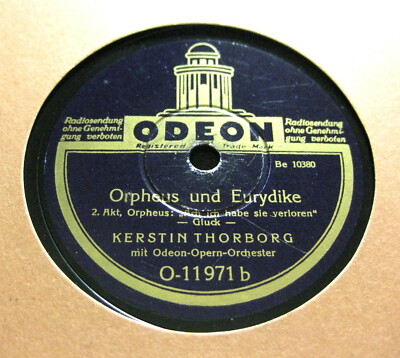 KERSTIN THORBORG ''Orpheus und Eurydike'' / Samson & Dalila'' ODEON O-11971 (122) 