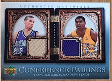 2007-08 UD ARTIFACTS ANDREW BYNUM  FRANCISCO GARCIA CONFERENCE PAIRINGS  #D/150