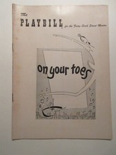 1954 Playbill ON YOUR TOES Vera Zorina Bobby Van Nicolas Orloff RODGERS & HART