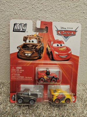 Disney Pixar Cars Mini Racers Lightning McQueen Sterling Rusteze Cruz Set Of 3