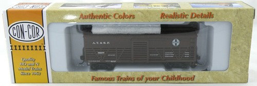 Coche de ganado antiguo escala HO 36' - Santa Fe #59277 - Con-Cor #0001-052098 | Zustand: New