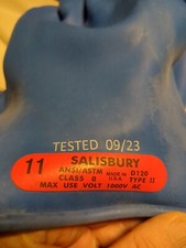 Salisbury/Honeywell *E011BL11* Insulated Glove, Class 0, 11" length, Sz.1 1, Bl