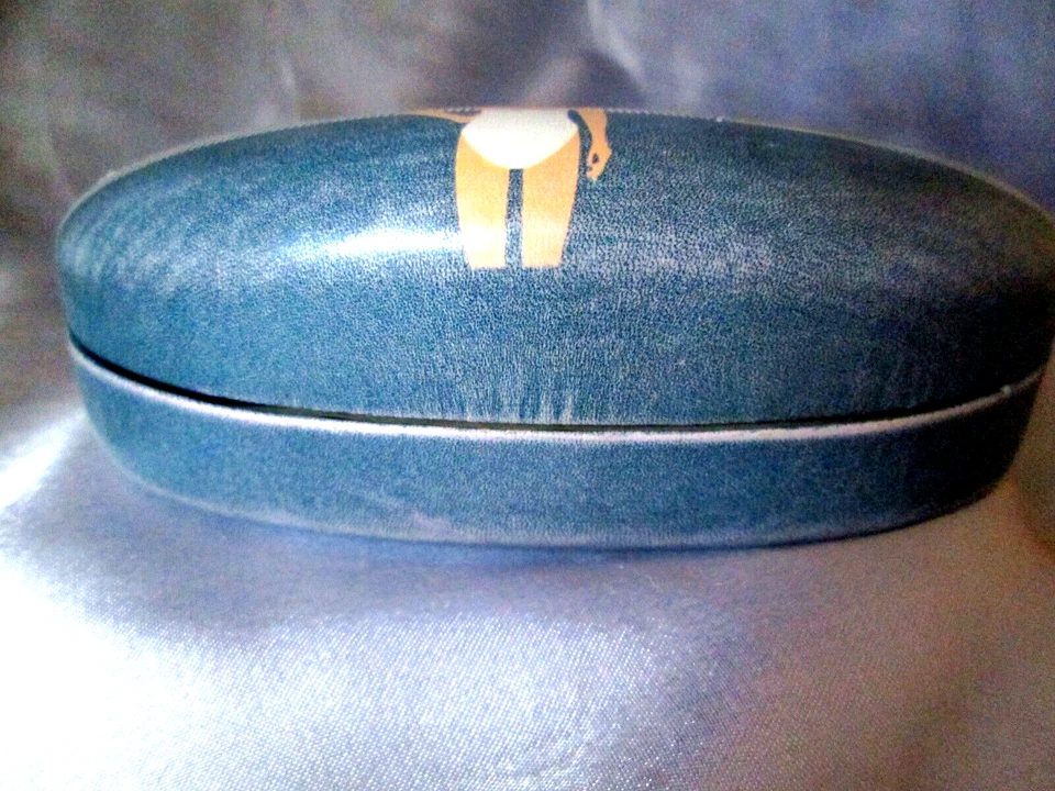ETUI à LUNETTE DECO gainé CUIR Boitier Design hide Box Glass DERRIERE LA PORTE - Photo 4/4
