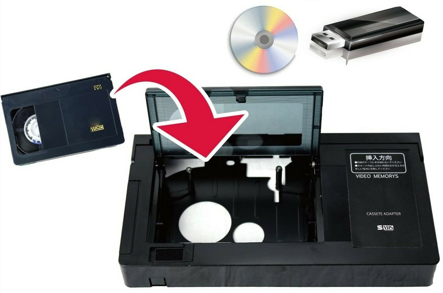 Neu VhsC Sich VHS Umwandlung Kassetten Adapter Von Japan eBay