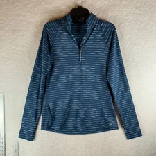 Eastern Mountain Sports Techwick Women's Long Sleeve 1/2 Zip Sweater Size L 9214