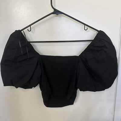 Blouse Zara Noir à Motif Plumetis (pois) - Taille XL 40 - Modèle Andrea - Occasion Très Bon état