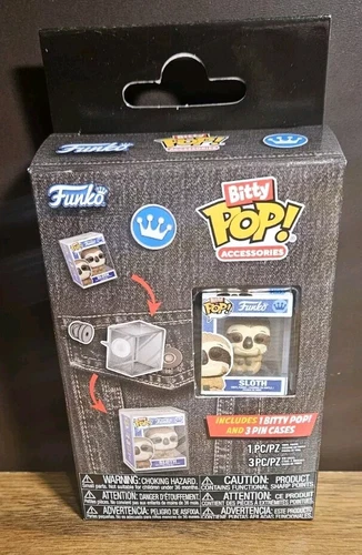 Funko Bitty Pop Accessories Sloth Bitty & 3 Pin Cases New