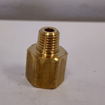 Brass Straight Adapter 1/8'' NPT Female x 1/16'' NPT Male