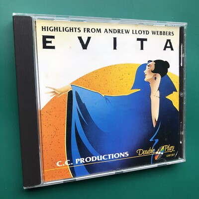EVITA Cast Soundtrack Highlights CD Tim Rice Andrew Lloyd Webber C.C Productions