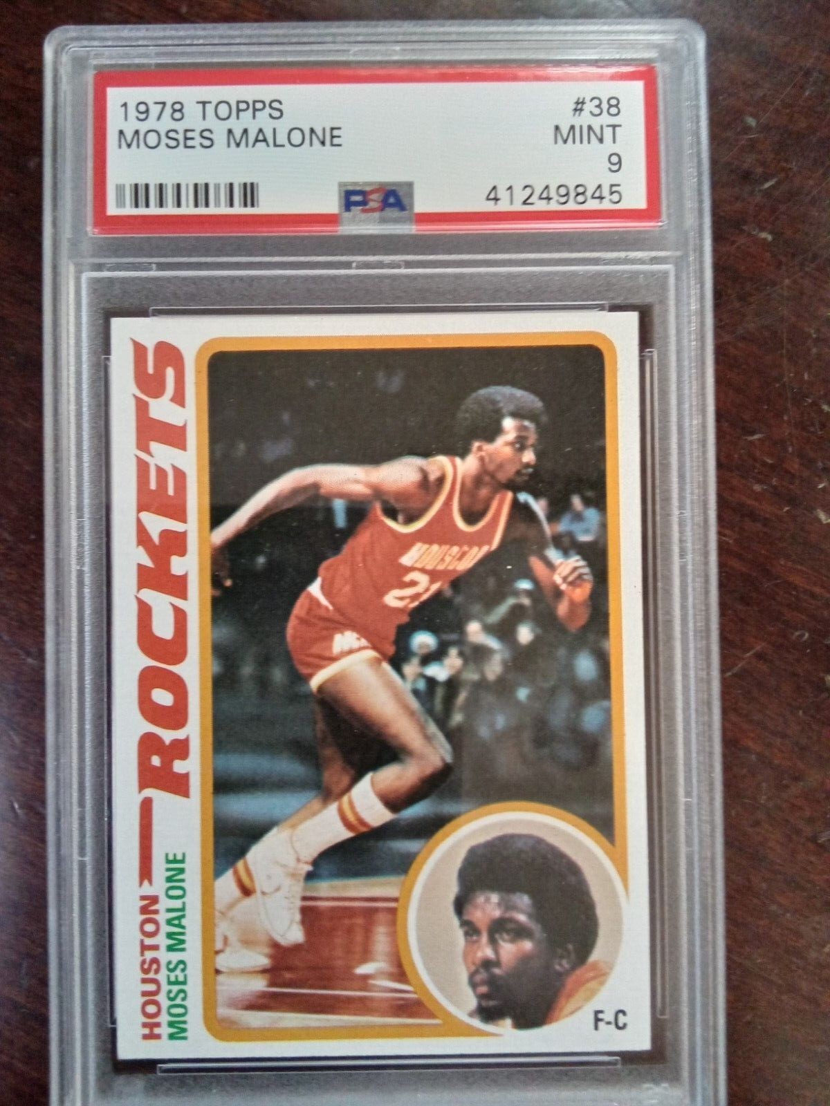1978 Topps Basketball #38 Moses Malone PSA 9 Mint  #41249845