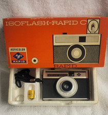 AGFA Isoflash Rapid 35mm Film Camera Set In Original Box