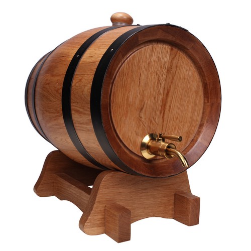 5L Litres Wine Oak Timber Barrel Spirits Whiskey Age w/ Stainless Tap