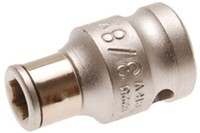 "Bgs Bit-Adapter Mit Haltekugel | Innenvierkant 10 Mm (3/8\") | Innensechskant 6,3"