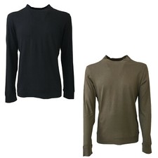 GIRELLI BRUNI men's t-shirt with border, long sleeve mod. C775 CO MADE IN ITALY