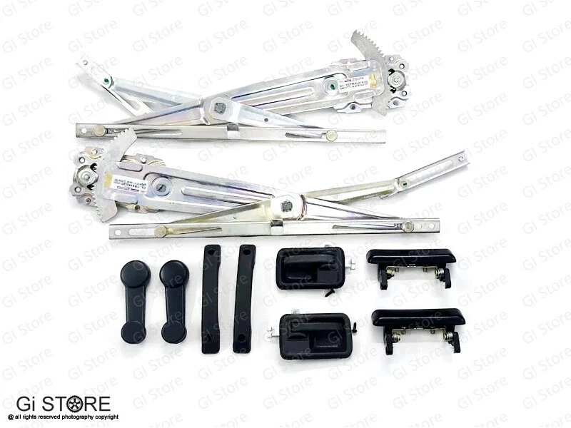 Suzuki Samurai for 86 -93 Window Regulator In + Outside Crank Pull Door Handles - Image 2 of 4