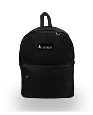 Everest 16.5" Black Classic Backpack, All Ages, Unisex - 2045CR-BK