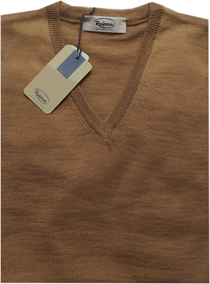 Maglia Con Scollo A V In Lana Merino Extrafine Italiana - Bottega Del Sarto - Foto 3