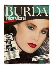 Burda International Magazine Nähmuster 1985 Vintage + englische Ergänzung