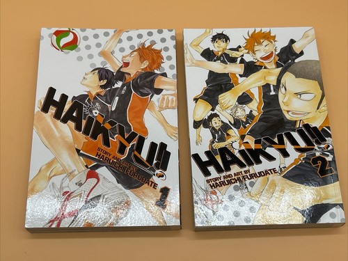 Haikyu Manga Book Lot Of 2 English Paperback Book Lot Set of Volumes 1 And 2 - Picture 1 of 6
