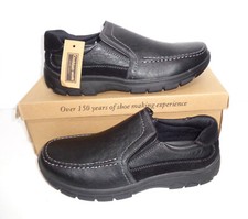 Cushion Walk Mens New Slip On Black Casual Formal Trainers Shoes UK Sizes 7-11