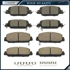 Front & Rear Ceramic Brake Pads For 2017 2018 2019 2020 2021 2022 Honda CR-V