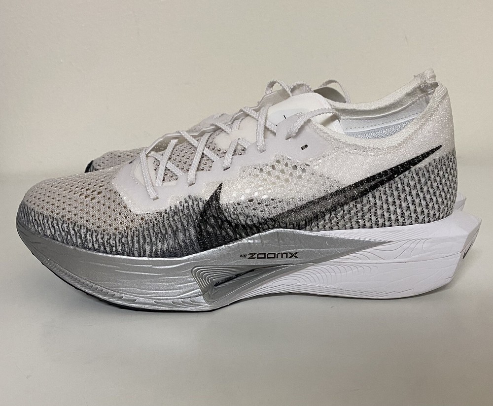 Nike ZoomX Vaporfly Next% 3 Men's Running Shoes Size 11.5 White Silver Grey Black DV4129-100 New