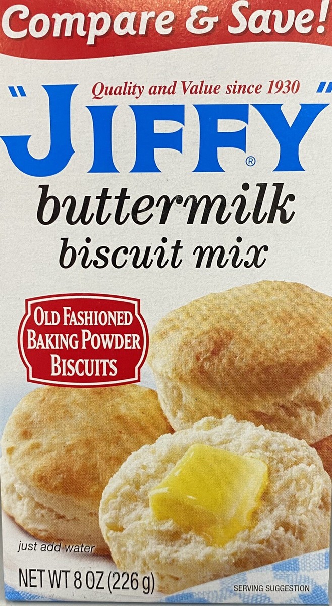 Box Jiffy BUTTERMILK BISCUIT Mix Oz Baking Butter Milk FREE