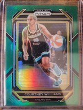 2023 Panini WNBA Prizm Courtney Williams Green Holo Prizm #19 Chicago Sky
