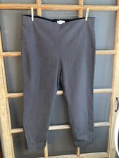 Elle: Pull On Black / White Slacks, Leggings Waist 38, Inseam 26