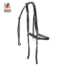 ITALIAN LEATHER HUNTING BREASTPLATE WITH RUNING MARTINGALE ATTACHMENT -2532-IE