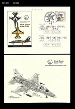 Aviation,Airplane,Air Force,T-50B,Black Eagle,Air Show,Korea Postal Card,PSC