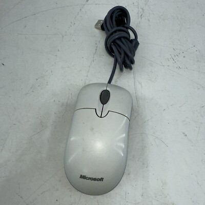Microsoft Basic Optical Wheel USB Mouse v2.1 /Model 1094 Off White  -  TESTED