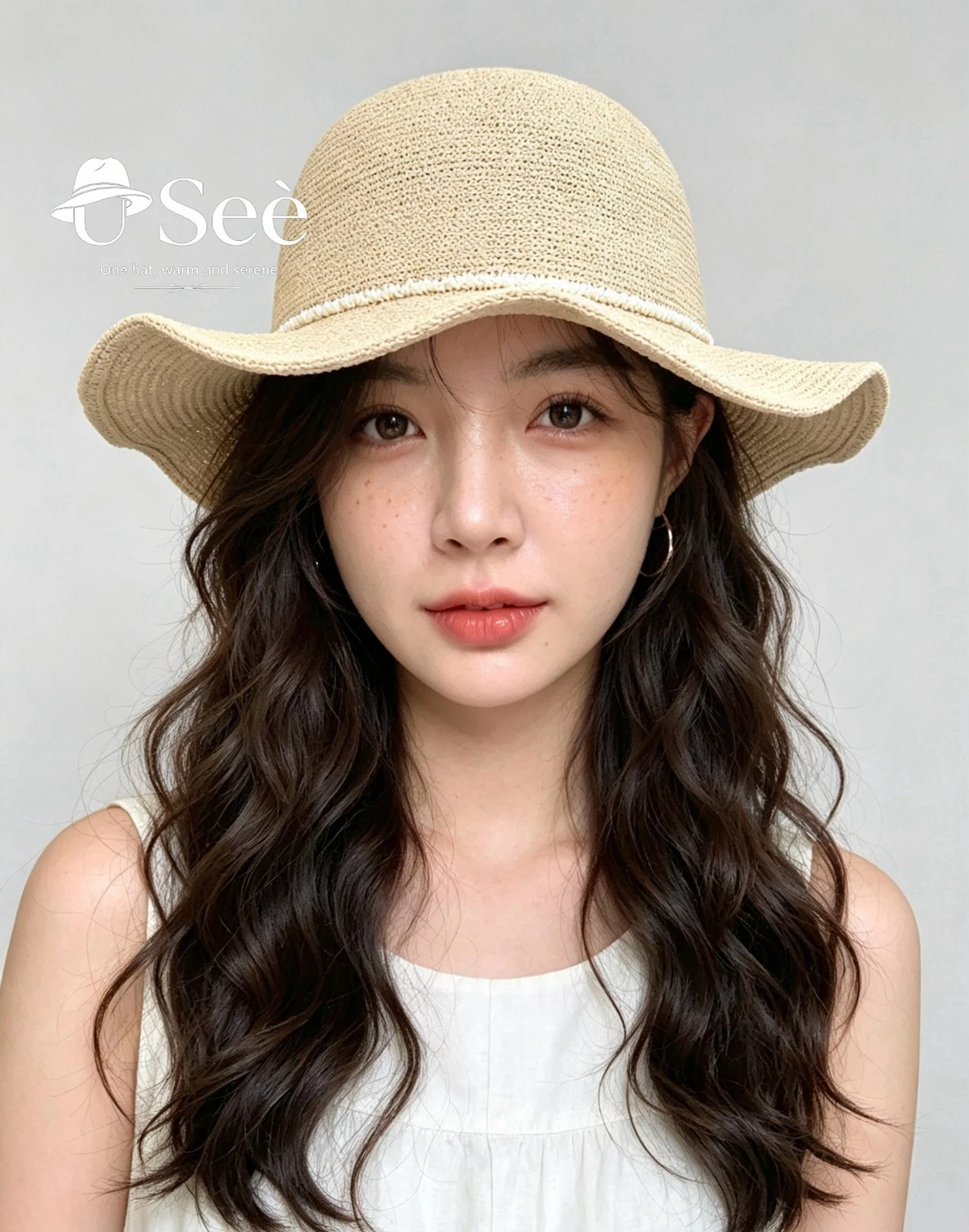 Women Wide Brim Natural Straw Sun Hat Foldable UV Protection Summer Beach Outdoo