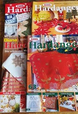 4 ANLEITUNGSHEFTE HARDANGER-STICKEREI    THEMA WEIHNACHTEN