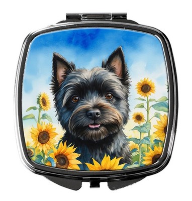 Caroline's Treasures Cairn Terrier in Sunflowers Compact Mirror DAC6043SCM