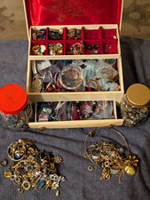 12+Lbs Signed&Unsigned Costume Jewelry Lot 18k Plated Wearable! Solid 10k .925!!
