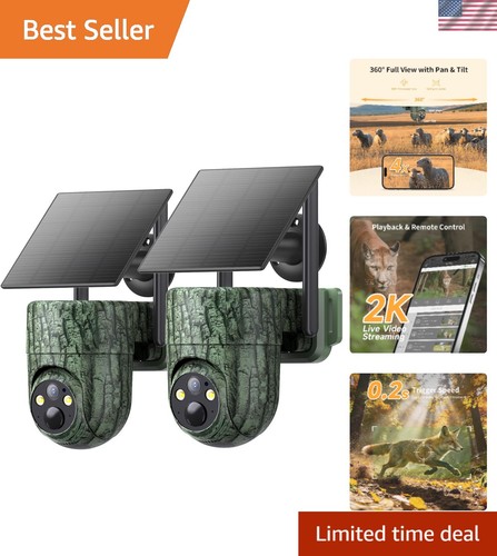 4G LTE Cellular Trail Camera with Unlimited Data Plan,No WiFi Needed | 360° L...