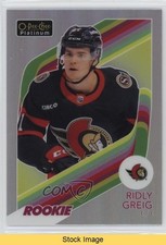 2023-24 O-Pee-Chee Platinum Retro Rookies Rainbow Ridly Greig #R-74 READ 1e7g